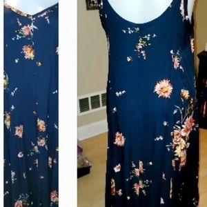 Torrid Blue Floral Maxi Dress